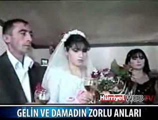 GELİN VE DAMADIN "ŞEREFE" ANI