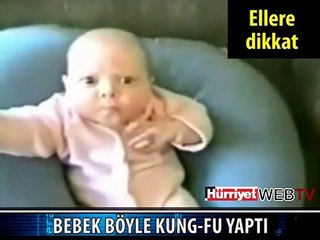 İŞTE KUNG-FU YAPAN BEBEK