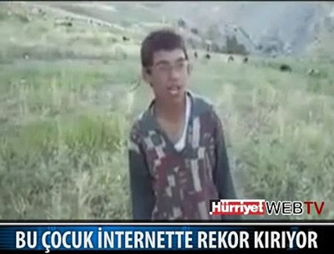 İŞTE İNTERNETTE REKOR KIRAN ÇOCUK