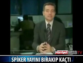 CANLI YAYINI BIRAKIP KAÇTI