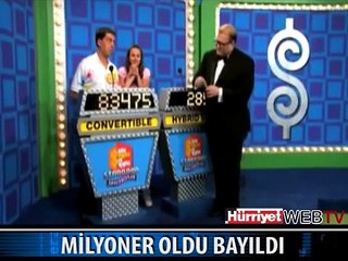 BİR MİLYON KAZANINCA BAYILDI