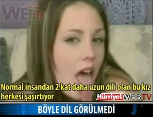 KÜREK GİBİ DİLİ OLAN KADIN