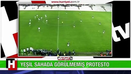 YEŞİL SAHALARDA GÖRÜLMEMİŞ PROTESTO