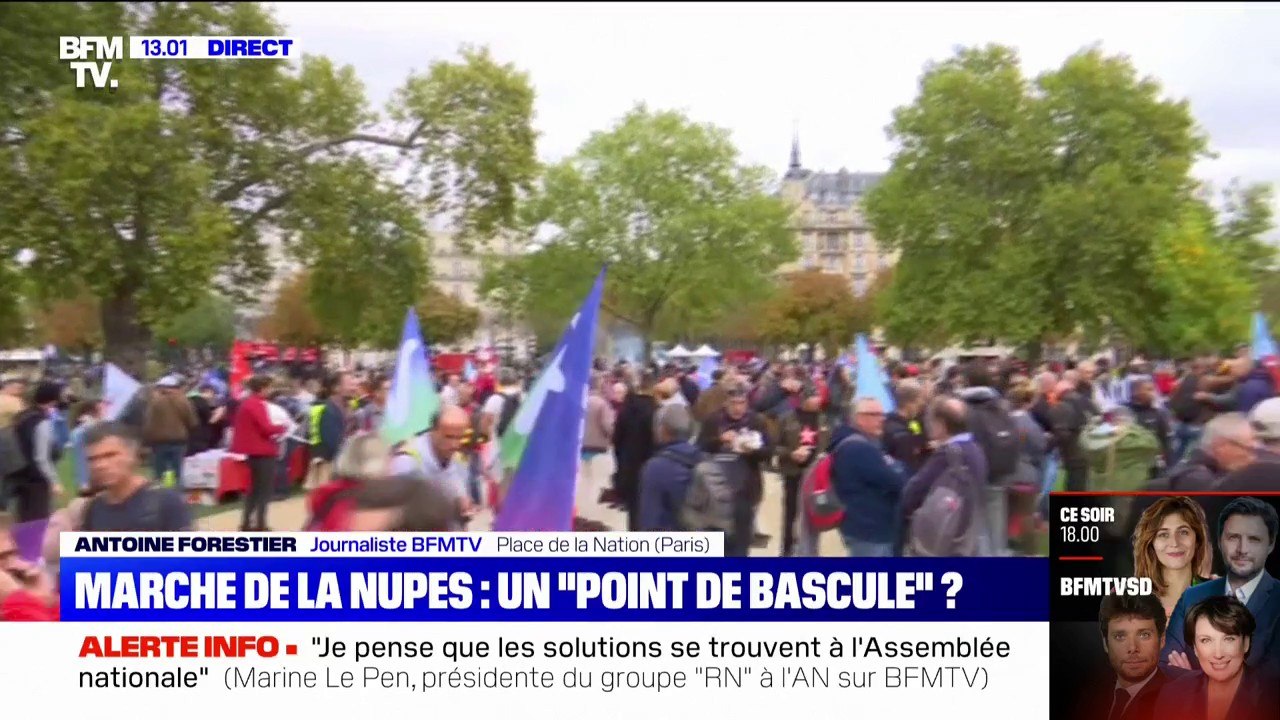 Les manifestants de la "marche contre la vie ch...