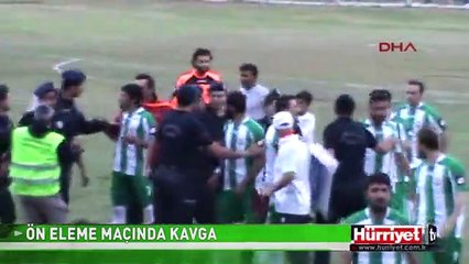 ZİRAAT TÜRKİYE KUPASI ÖN ELEME MAÇINDA KAVGA