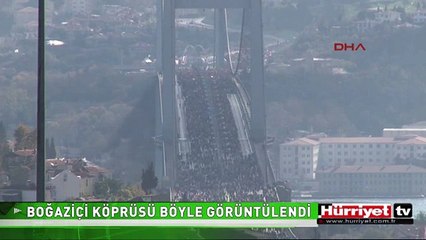 BOĞAZİÇİ KÖPRÜSÜ ZİNCİRLİKUYU'DAN BÖYLE GÖRÜNTÜLENDİ