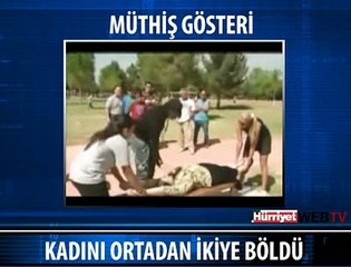 KADINI SOKAKTA İKİYE BÖLDÜ