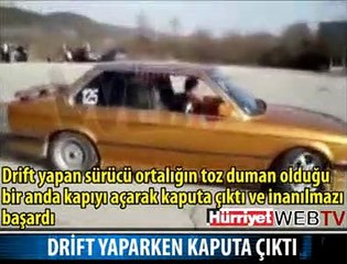 ARABANIN ÜSTÜNE ÇIKTI