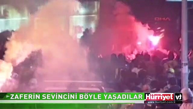 FENERBAHÇELİ TARAFTARLARIN GALİBİYET SERVİNCİ