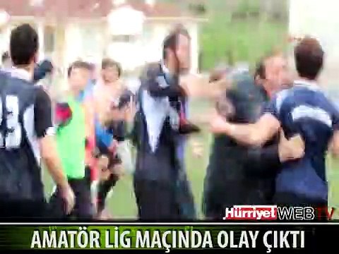 BÖLGESEL AMATÖR LİG MAÇINDA OLAY ÇIKTI