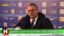 BAŞKANA BASIN TOPLANTISINDA TEHDİT TELEFONU