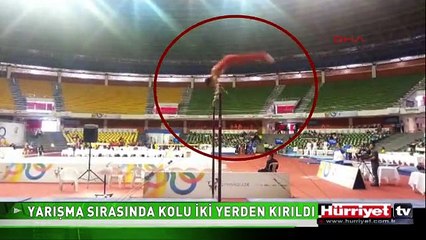 MİLLİ SPORCUNUN KOLU BÖYLE KIRILDI