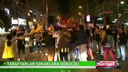 TARAFTARLAR YARI FİNALİ BÖYLE KUTLADI