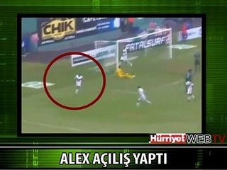 ALEX İLK GOLÜNÜ ATTI