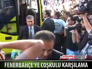 FENERBAHÇE'YE SİVAS'TA COŞKULU KARŞILAMA