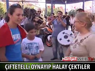 ŞAMPİYONLAR ÇİFTETELLİ OYNAYIP, HALAY ÇEKTİ