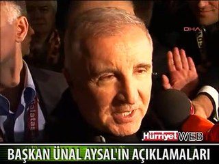 GALATASARAY KULÜBÜ BAŞKANI AYSAL:"CENTİLMENCE GÜZEL BİR MAÇ OLDU"