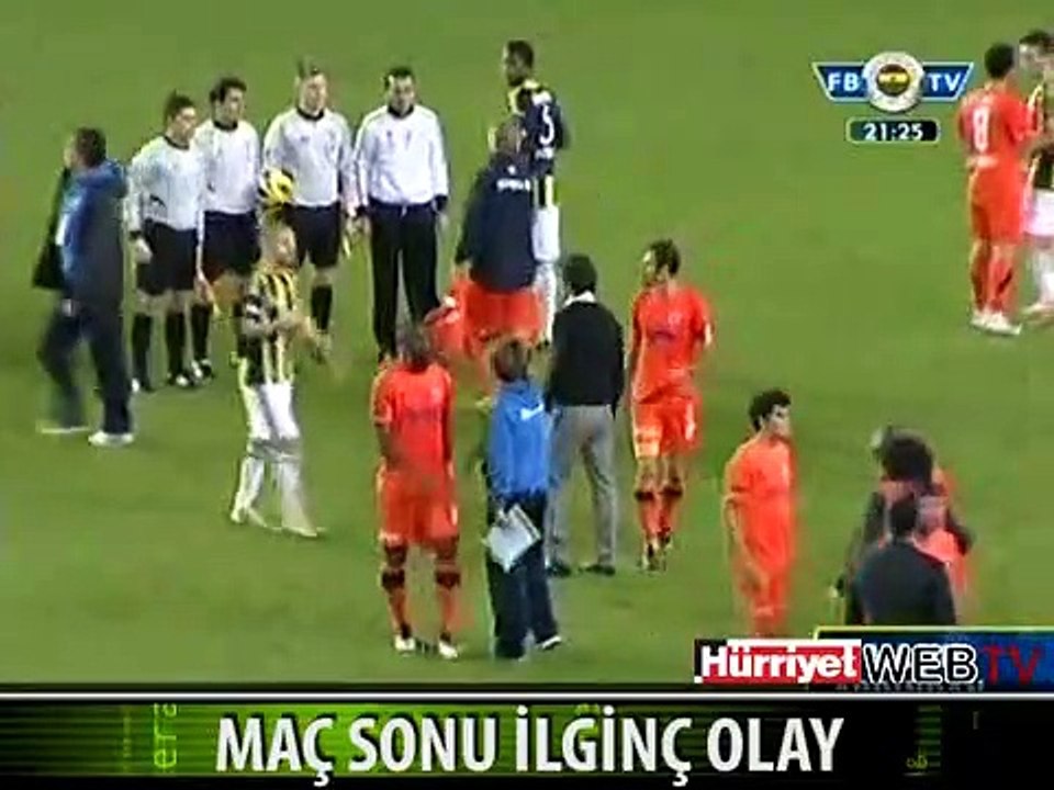 MAÇ SONU İLGİNÇ OLAY