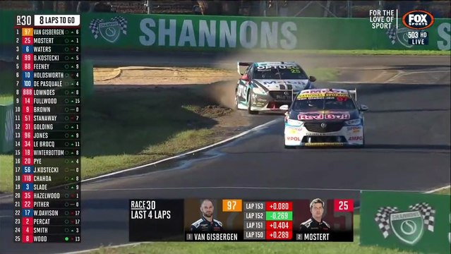 V8 Supercars 2022 1000 km Bathurst Race Mostert Amazing Slide Save