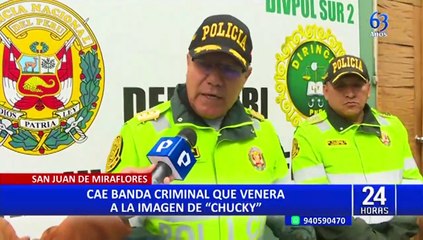 SJM: Capturan a banda criminal que asaltaba usando máscara de Chucky