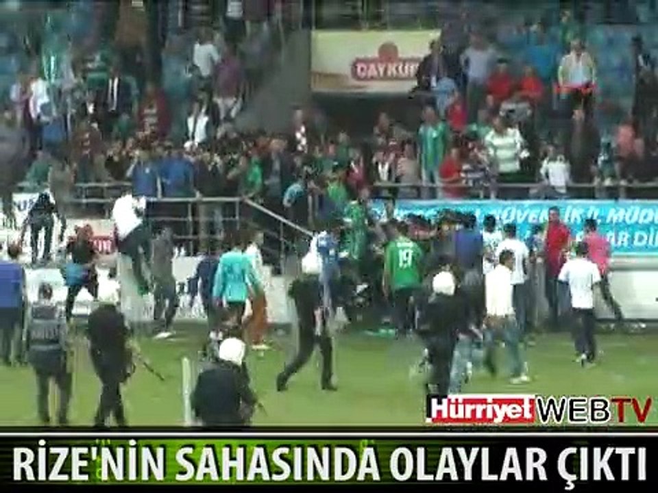 ÇAYKUR RİZESPOR YENİLDİ OLAYLAR ÇIKTI