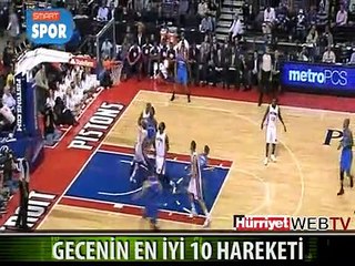 NBA'DE GECENİN 10 HAREKETİ