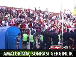 TOKAT'TA AMATÖR MAÇ SONRASI ORTALIK KARIŞTI