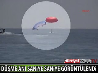 200 METREDEN DENİZE BÖYLE ÇAKILDI