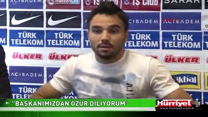 VOLKAN ŞEN: BAŞKANIMIZDAN ÖZÜR DİLİYORUM