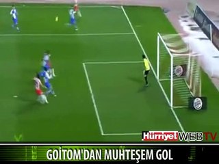 MUHTEŞEM BİR GOLLE TAKIMINI ÖNE GEÇİRDİ