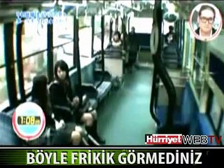 NAKAMURA TOPU GİDEN OTOBÜSÜN İÇİNE SOKTU