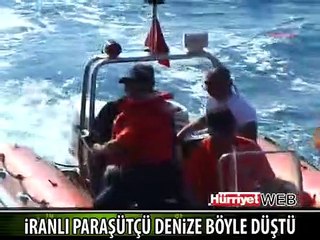 İRANLI PARAŞÜTÇÜ ÖLÜMDEN BÖYLE KURTULDU
