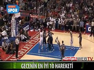 NBA GECENİN EN GÜZEL 10 HAREKETİ