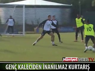 GENÇ KALECİDEN MÜTHİŞ KURTARIŞ