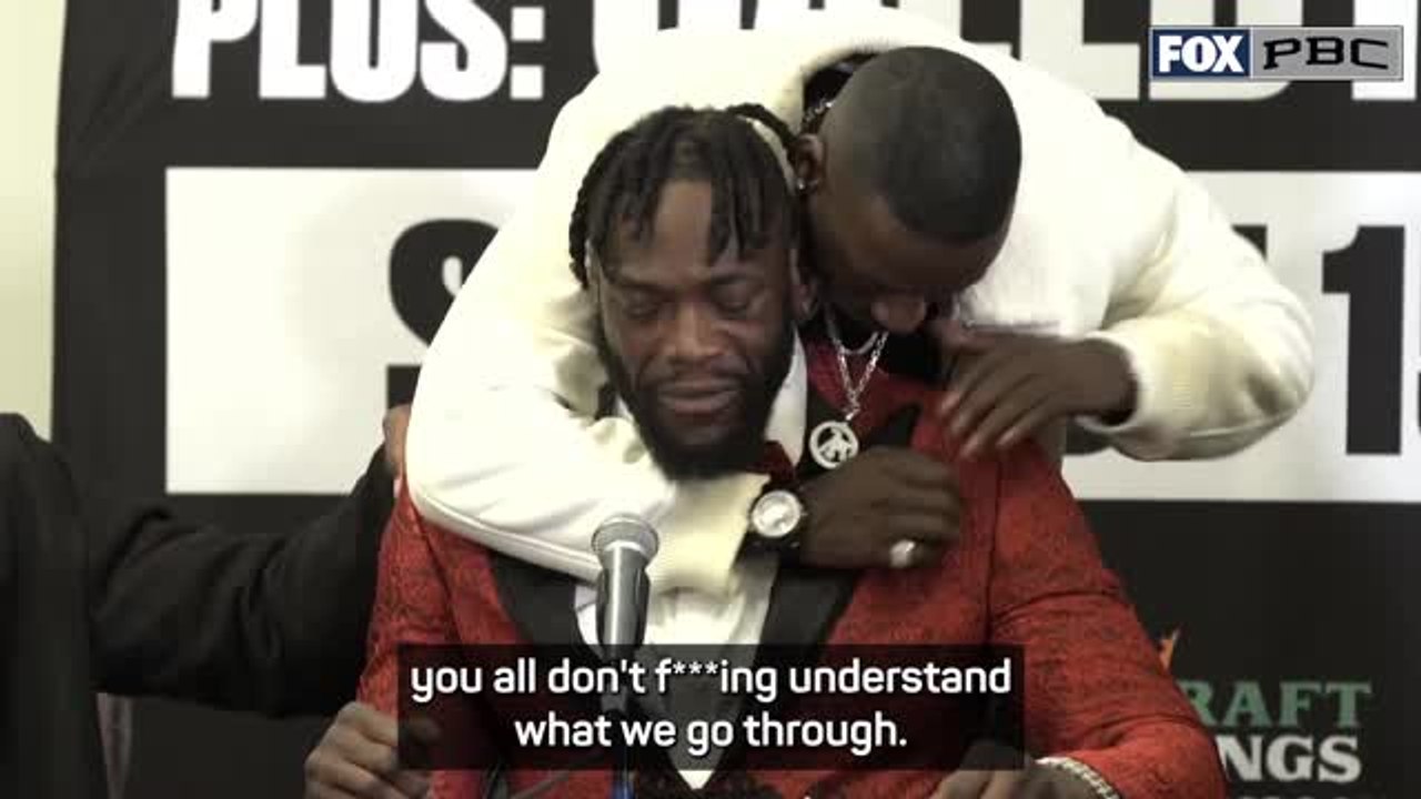 Wilder breaks down whilst honouring former boxer Prichard Colon