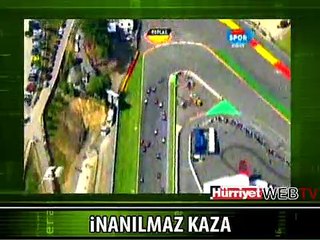 FORMULA 1'DE İNANILMAZ KAZA