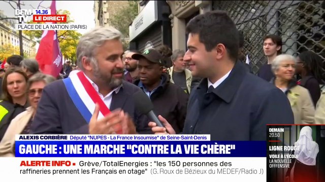 Alexis Corbière sur la grève chez Total: Leur combat c'est notre combat