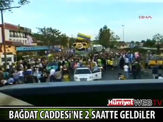 OTOBÜS BAĞDAT CADDESİ'NE 2 SAATTE GELDİ