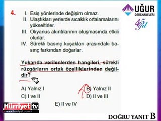 COĞRAFYA SORULARININ ÇÖZÜMLERİ