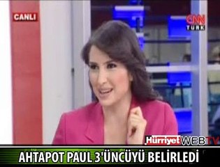 AHTAPOT PAUL 3'ÜNCÜYÜ SEÇTİ