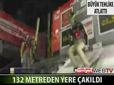 132 METREDEN YERE ÇAKILDI