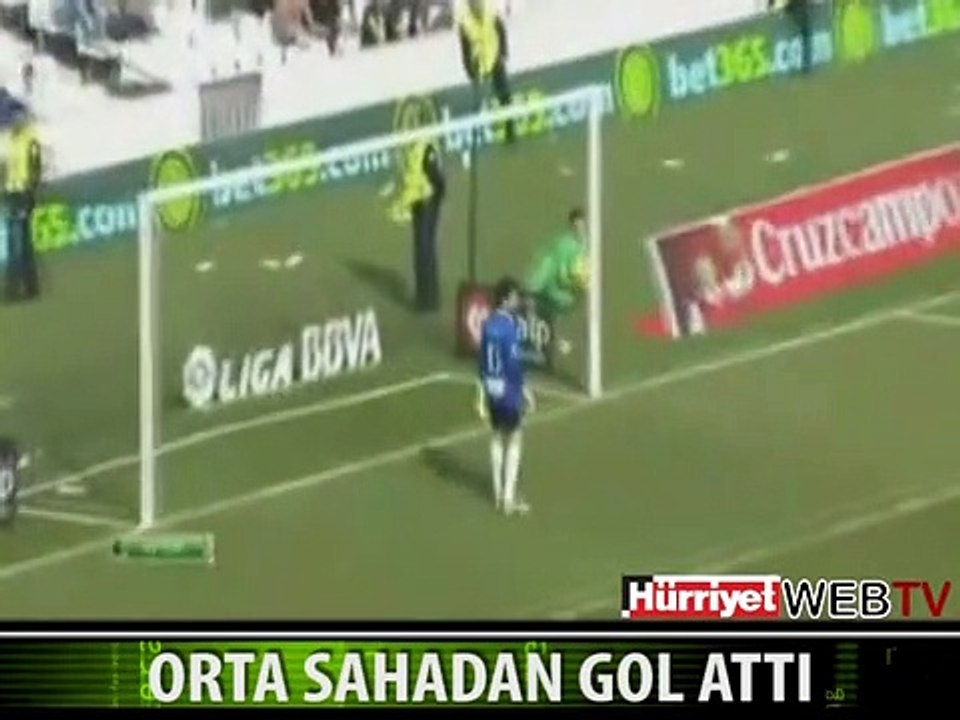 ORTA SAHADAN BÖYLE GOL ATTI