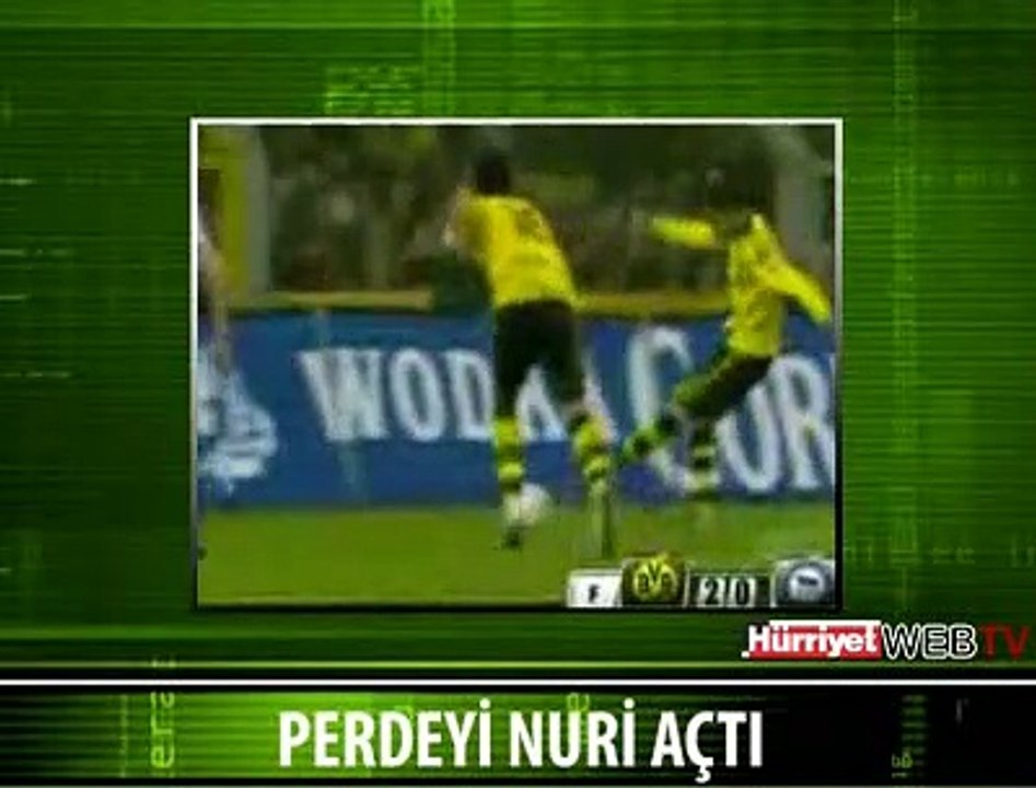 DORTMUND'UN İLK GOLÜ NURİ'DEN