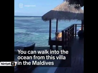 Maldivler’de okyanusa açılan merdivenler!