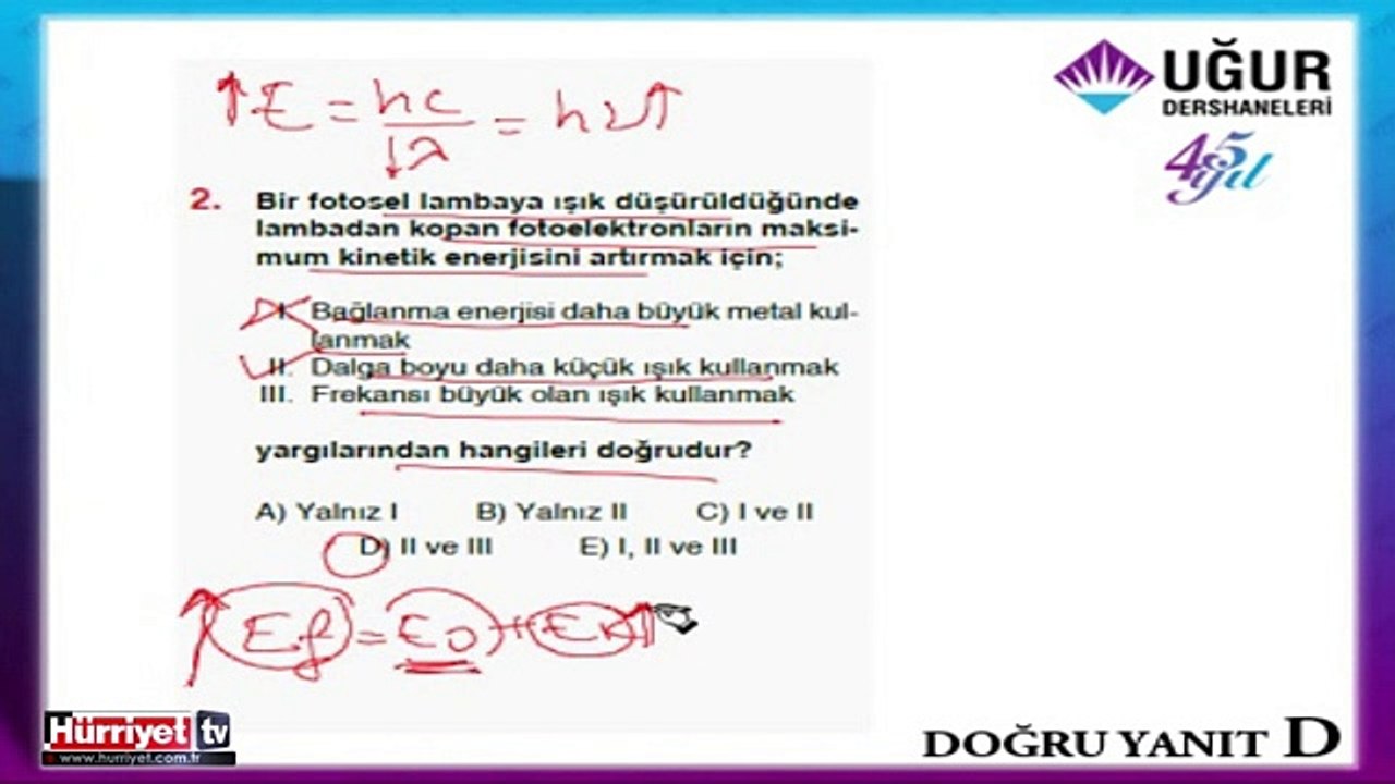 FİZİK SORULARININ ÇÖZÜMLERİ