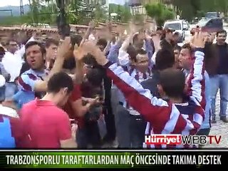 TRABZONSPOR'A MAÇ ÖNCESİ DESTEK