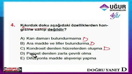 BİYOLOJİ SORULARININ ÇÖZÜMLERİ
