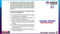 DİN KÜLTÜRÜ SORULARININ ÇÖZÜMLERİ