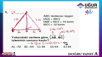 GEOMETRİ SORULARININ ÇÖZÜMLERİ