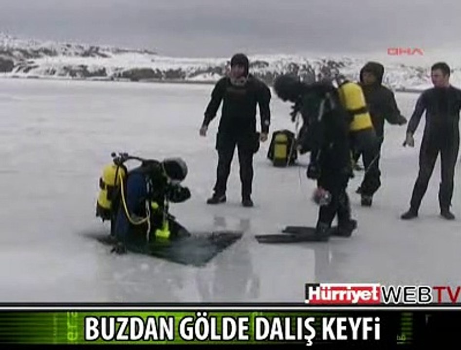 BUZDAN GÖLDE DALIŞ KEYFİ